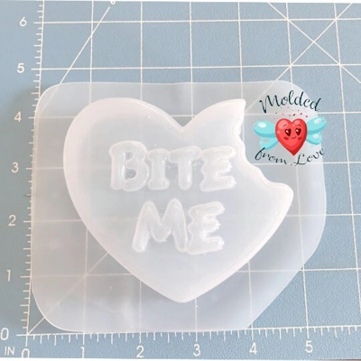 BITE ME Soap Or Bath Bomb Handmade Plastic Resin Mold