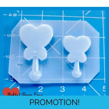 2 Kawaii Heart Lolly Pops Ha..