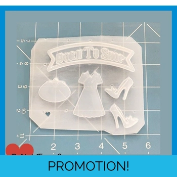 MFL Born To Shop Brooch 4 Ca..