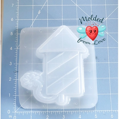 Firework Rocket Soap Or Bath Bomb Handmade Plastic Mold