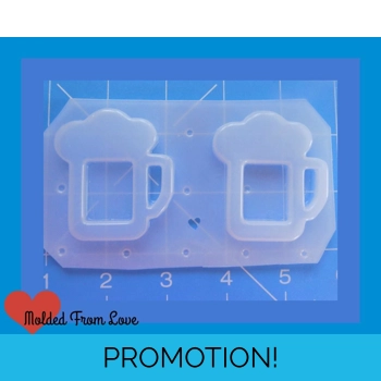 2 Open Beer Mug shapes Flexi..