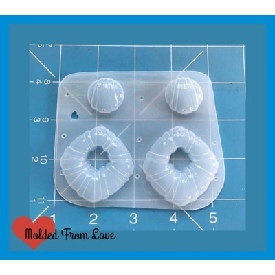 Retro Vintage Chunky Dangles Plastic Handmade Resin Mold