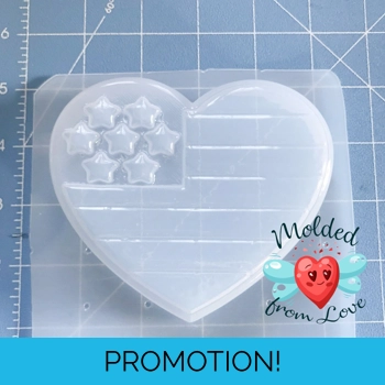 Stars N' Stripes Heart Soap ..