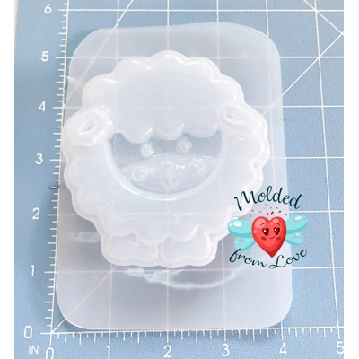Cute Little Lamb Soap Or Bath Bomb Handmade Plastic Resin Mold