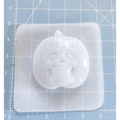 Skull Pumpkin Soap Or Bath Bomb Handmade Plastic Resin Mold Skull Pumpkin Soap Or Bath Bomb Handmade Plastic Resin Mold