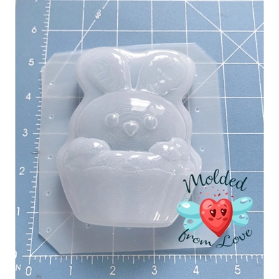 Kawaii Bunny In Cupcake Soap Or Bath Bomb Chocolates Wax Plaster Clay Handmade Plastic Resin Mold Kawaii Bunny In Cupcake Soap Or Bath Bomb Chocolates Wax Plaster Clay Handmade Plastic Resin Mold