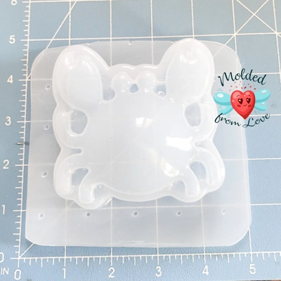 Chonky Crabby Crab Soap Or Bath Bomb Handmade Plastic Mold Chonky Crabby Crab Soap Or Bath Bomb Handmade Plastic Mold