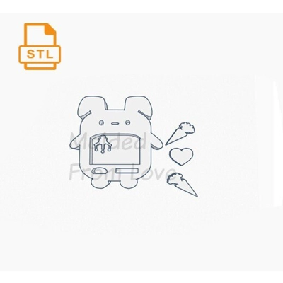 Kawaii Bunny Claw Machine with Bits STL File For 3-D Printing File Only Not the Pieces Kawaii Bunny Claw Machine with Bits STL File For 3-D Printing File Only Not the Pieces