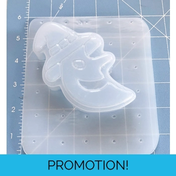 Witch Crescent Moon with Hat..