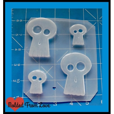 Lounge Series 4 Retro Daddy-O Skulls handmade Plastic Mold
