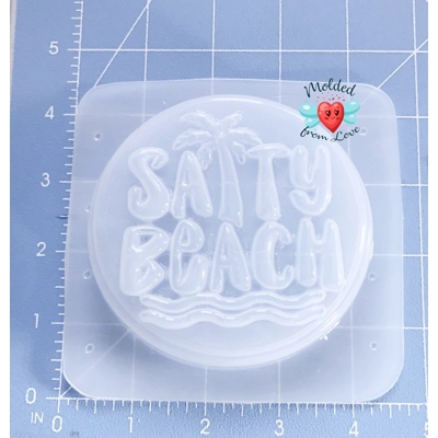 Salty Beach Soap Or Bath Bomb Handmade Plastic Resin Mold