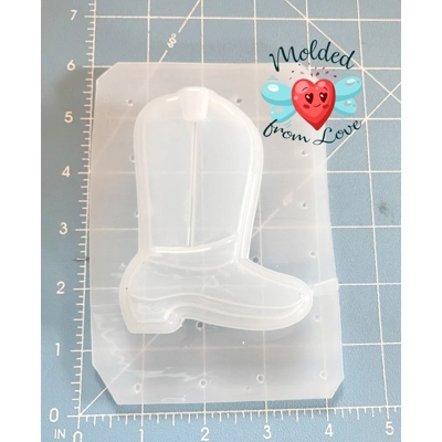 Cowboy Boot Soap Or Bath Bomb Handmade Plastic Resin Mold
