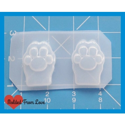 2 Kawaii Little Paws Handmade Plastic Mold