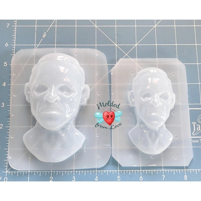Horror Series Zombie ASH Soap Or Bath Bomb Handmade Plastic Resin Mold Horror Series Zombie ASH Soap Or Bath Bomb Handmade Plastic Resin Mold
