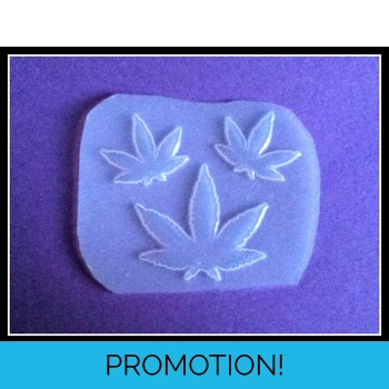 3 Hemp Leaves Flexible Plast..