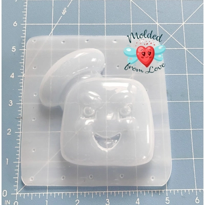 Puffy Mallow Man Soap Or Bath Bomb Handmade Plastic Resin Mold