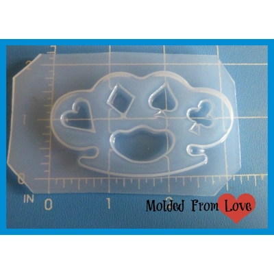Poker Hand Knuckles Flexible Plastic Handmade Resin Mold-