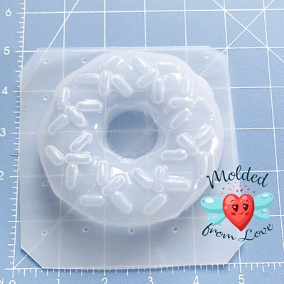 Delicious Frosted Donut with Sprinkles Soap Or Bath Bomb Handmade Plastic Resin Mold Delicious Frosted Donut with Sprinkles Soap Or Bath Bomb Handmade Plastic Resin Mold