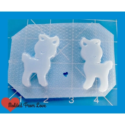 2 Retro Style Kawaii Does Handmade Plastic Mold