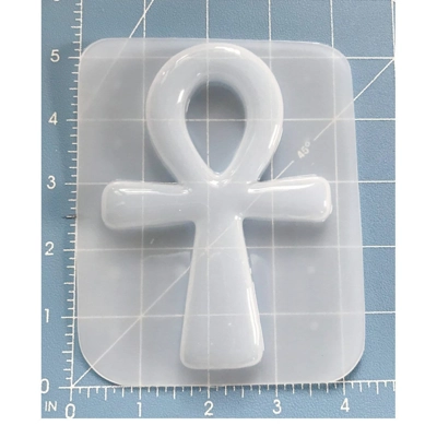 New! Large 5" Ankh Flexible Plastic Handmade Resin Mold