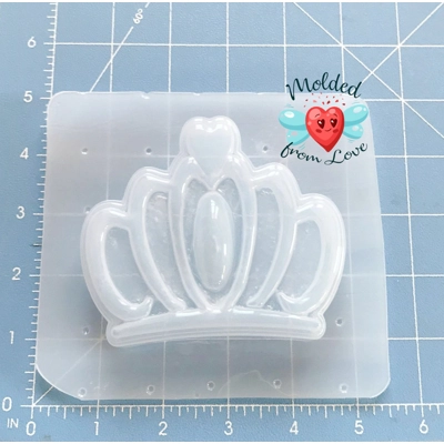 Princess/ Queen Crown Soap Or Bath Bomb Handmade Plastic Resin Mold