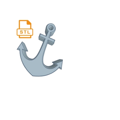 Anchor Straw Topper Buddy STL file For 3D printing Anchor Straw Topper Buddy STL file For 3D printing