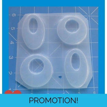 2 Open Flat Oval Drops and 2..