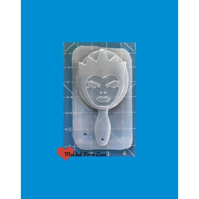 Evil Queen Hand Mirror Handmade Plastic Resin Mold