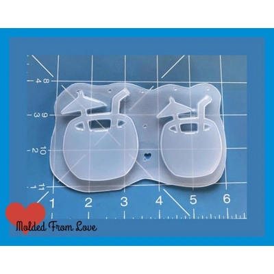 Retro Hurricane Glasses Flexible Plastic Handmade Resin Mold