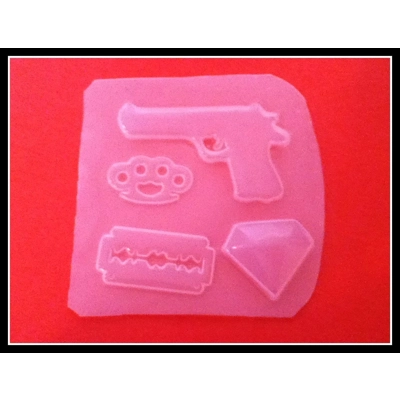 Flexible Plastic Handmade Resin Mold-My weapons Of Choice