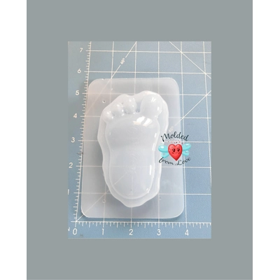 Sasquatch Foot Print Soap Or Bath Bomb Handmade Plastic Resin Mold