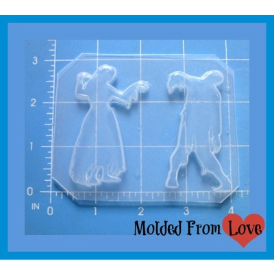 Zombie Bride and Groom Plastic Resin Mold