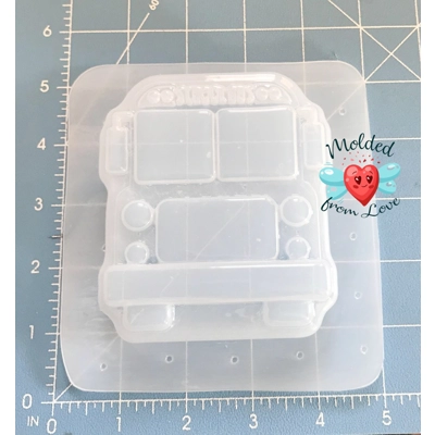School Bus Soap Or Bath Bomb Handmade Plastic Mold