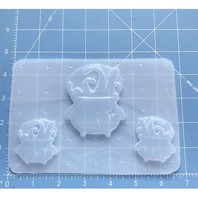 NEW! Mid Century Retro Witches Brew and 2 small Left and Right Handmade Plastic Resin Mold NEW! Mid Century Retro Witches Brew and 2 small Left and Right Handmade Plastic Resin Mold