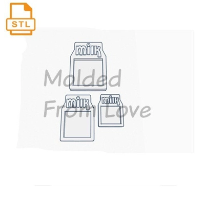 Kawaii Milk Carton Shaker STL File For 3-D Printing File Only Not the Pieces Kawaii Milk Carton Shaker STL File For 3-D Printing File Only Not the Pieces