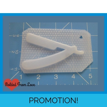 set of 2 Retro Razorblade ha..