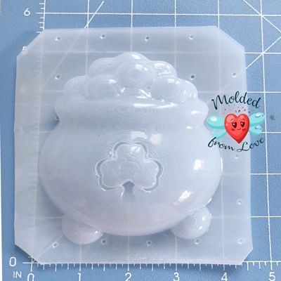 Lucky Pot O' Gold Soap/ Bath Bomb/Chocolate/Wax Handmade Plastic Resin Mold