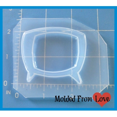 Set of 2 Old Fashion Television Set Resin Mold