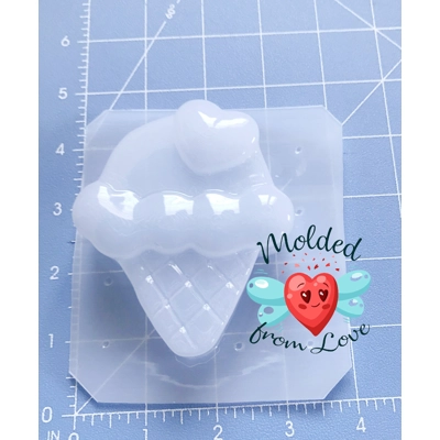 Love cones Soap Or Bath Bomb Handmade Plastic Resin Mold