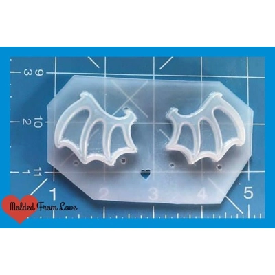 New Open Style Bat Wings Flexible Plastic Handmade Resin Mold