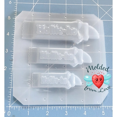NEW! Set of 3 Trick R Treat Candy Bar with Razor Pallet Handmade Flexible Plastic Resin Mold NEW! Set of 3 Trick R Treat Candy Bar with Razor Pallet Handmade Flexible Plastic Resin Mold