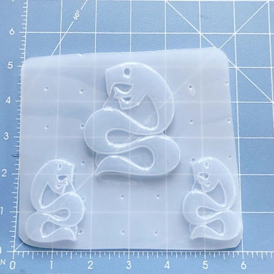 NEW! Mid Century Retro Style Hissing Snake and 2 small Left and Right Handmade Plastic Resin Mold NEW! Mid Century Retro Style Hissing Snake and 2 small Left and Right Handmade Plastic Resin Mold