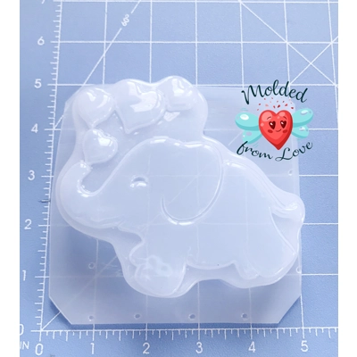 Love Elephant Soap Or Bath Bomb Handmade Plastic Resin Mold