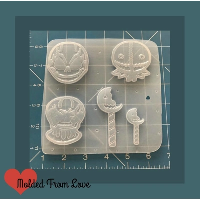 New Trick Or Treat Pallet Handmade Flexible Plastic Resin Mold