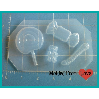 The Candy Shoppe Flexible Plastic Handmade Resin Mold-