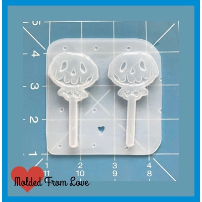 2 Drippy Halloween Lolly Pops Right and Left Handmade Plastic Mold