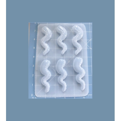 Pallet of 6 Detailed Octo-Tentacles Handmade Plastic Resin Mold