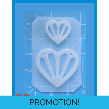 2 Sea Shell Style Hearts Han..