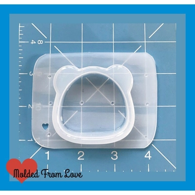 New! Kawaii Panda Bear Shaker Open Bezel Shaker Style Handmade Plastic Mold