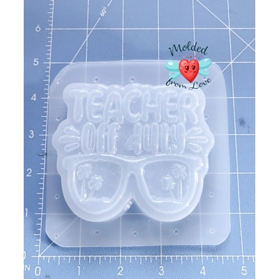 Teacher Vacation Soap Or Bath Bomb Handmade Plastic Resin Mold